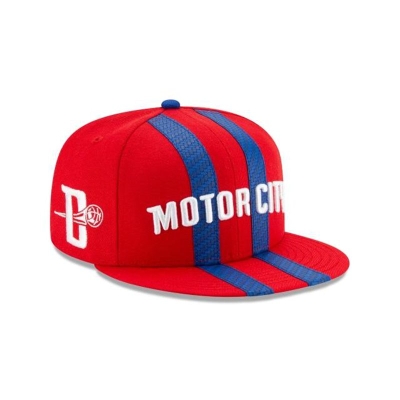 Detroit Pistons Gorra | New Era 2019 NBA Authentics City Series 59fifty Fitted Cap Mexico - Rojos